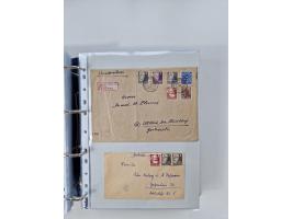1945/49, umfangreiche Sammlung mit geschätzt 800-900 Briefen, Karten und Ganzsachen. Dabei viele R-Briefe und Satzbriefe, Bed