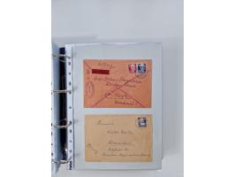 1945/49, umfangreiche Sammlung mit geschätzt 800-900 Briefen, Karten und Ganzsachen. Dabei viele R-Briefe und Satzbriefe, Bed