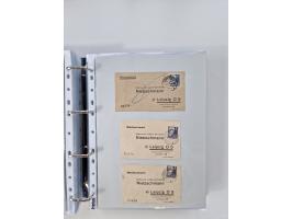 1945/49, umfangreiche Sammlung mit geschätzt 800-900 Briefen, Karten und Ganzsachen. Dabei viele R-Briefe und Satzbriefe, Bed