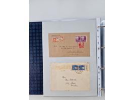 1945/49, umfangreiche Sammlung mit geschätzt 800-900 Briefen, Karten und Ganzsachen. Dabei viele R-Briefe und Satzbriefe, Bed