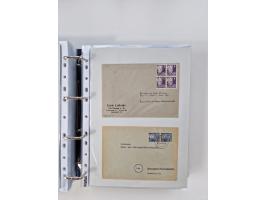 1945/49, umfangreiche Sammlung mit geschätzt 800-900 Briefen, Karten und Ganzsachen. Dabei viele R-Briefe und Satzbriefe, Bed