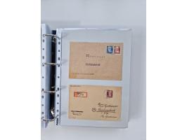 1945/49, umfangreiche Sammlung mit geschätzt 800-900 Briefen, Karten und Ganzsachen. Dabei viele R-Briefe und Satzbriefe, Bed