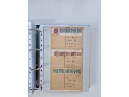 1945/49, umfangreiche Sammlung mit geschätzt 800-900 Briefen, Karten und Ganzsachen. Dabei viele R-Briefe und Satzbriefe, Bed