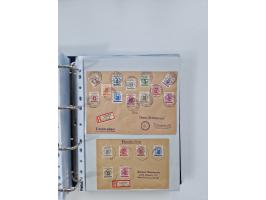 1945/49, umfangreiche Sammlung mit geschätzt 800-900 Briefen, Karten und Ganzsachen. Dabei viele R-Briefe und Satzbriefe, Bed