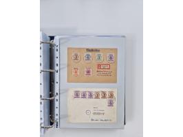 1945/49, umfangreiche Sammlung mit geschätzt 800-900 Briefen, Karten und Ganzsachen. Dabei viele R-Briefe und Satzbriefe, Bed