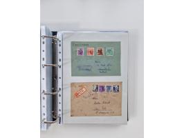 1945/49, umfangreiche Sammlung mit geschätzt 800-900 Briefen, Karten und Ganzsachen. Dabei viele R-Briefe und Satzbriefe, Bed