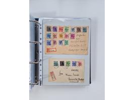 1945/49, umfangreiche Sammlung mit geschätzt 800-900 Briefen, Karten und Ganzsachen. Dabei viele R-Briefe und Satzbriefe, Bed