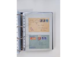1945/49, umfangreiche Sammlung mit geschätzt 800-900 Briefen, Karten und Ganzsachen. Dabei viele R-Briefe und Satzbriefe, Bed
