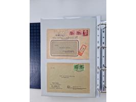 1945/49, umfangreiche Sammlung mit geschätzt 800-900 Briefen, Karten und Ganzsachen. Dabei viele R-Briefe und Satzbriefe, Bed
