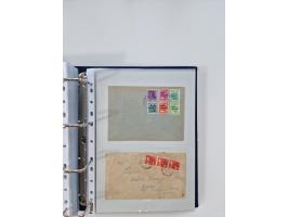 1945/49, umfangreiche Sammlung mit geschätzt 800-900 Briefen, Karten und Ganzsachen. Dabei viele R-Briefe und Satzbriefe, Bed