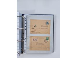 1945/49, umfangreiche Sammlung mit geschätzt 800-900 Briefen, Karten und Ganzsachen. Dabei viele R-Briefe und Satzbriefe, Bed