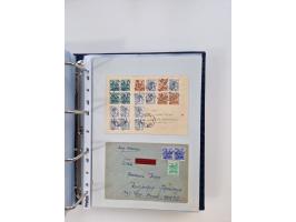 1945/49, umfangreiche Sammlung mit geschätzt 800-900 Briefen, Karten und Ganzsachen. Dabei viele R-Briefe und Satzbriefe, Bed
