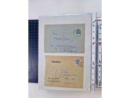 1945/49, umfangreiche Sammlung mit geschätzt 800-900 Briefen, Karten und Ganzsachen. Dabei viele R-Briefe und Satzbriefe, Bed