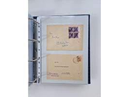1945/49, umfangreiche Sammlung mit geschätzt 800-900 Briefen, Karten und Ganzsachen. Dabei viele R-Briefe und Satzbriefe, Bed