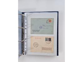 1945/49, umfangreiche Sammlung mit geschätzt 800-900 Briefen, Karten und Ganzsachen. Dabei viele R-Briefe und Satzbriefe, Bed