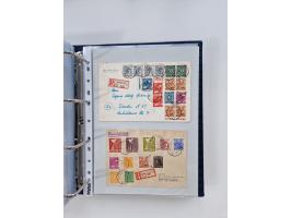 1945/49, umfangreiche Sammlung mit geschätzt 800-900 Briefen, Karten und Ganzsachen. Dabei viele R-Briefe und Satzbriefe, Bed