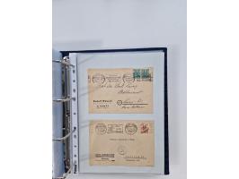 1945/49, umfangreiche Sammlung mit geschätzt 800-900 Briefen, Karten und Ganzsachen. Dabei viele R-Briefe und Satzbriefe, Bed