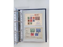 1945/49, umfangreiche Sammlung mit geschätzt 800-900 Briefen, Karten und Ganzsachen. Dabei viele R-Briefe und Satzbriefe, Bed