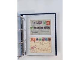 1945/49, umfangreiche Sammlung mit geschätzt 800-900 Briefen, Karten und Ganzsachen. Dabei viele R-Briefe und Satzbriefe, Bed