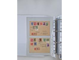 1945/49, umfangreiche Sammlung mit geschätzt 800-900 Briefen, Karten und Ganzsachen. Dabei viele R-Briefe und Satzbriefe, Bed