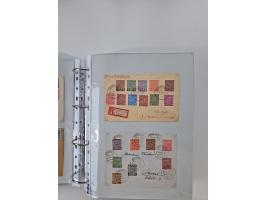 1945/49, umfangreiche Sammlung mit geschätzt 800-900 Briefen, Karten und Ganzsachen. Dabei viele R-Briefe und Satzbriefe, Bed