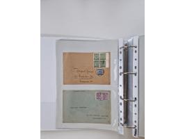 1945/49, umfangreiche Sammlung mit geschätzt 800-900 Briefen, Karten und Ganzsachen. Dabei viele R-Briefe und Satzbriefe, Bed
