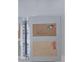 1945/49, umfangreiche Sammlung mit geschätzt 800-900 Briefen, Karten und Ganzsachen. Dabei viele R-Briefe und Satzbriefe, Bed