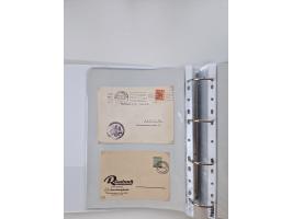 1945/49, umfangreiche Sammlung mit geschätzt 800-900 Briefen, Karten und Ganzsachen. Dabei viele R-Briefe und Satzbriefe, Bed