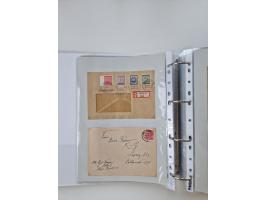 1945/49, umfangreiche Sammlung mit geschätzt 800-900 Briefen, Karten und Ganzsachen. Dabei viele R-Briefe und Satzbriefe, Bed