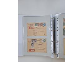 1945/49, umfangreiche Sammlung mit geschätzt 800-900 Briefen, Karten und Ganzsachen. Dabei viele R-Briefe und Satzbriefe, Bed