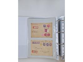 1945/49, umfangreiche Sammlung mit geschätzt 800-900 Briefen, Karten und Ganzsachen. Dabei viele R-Briefe und Satzbriefe, Bed