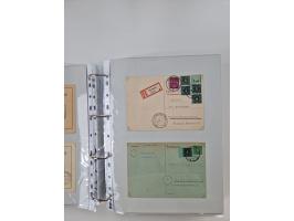 1945/49, umfangreiche Sammlung mit geschätzt 800-900 Briefen, Karten und Ganzsachen. Dabei viele R-Briefe und Satzbriefe, Bed