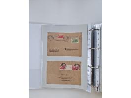 1945/49, umfangreiche Sammlung mit geschätzt 800-900 Briefen, Karten und Ganzsachen. Dabei viele R-Briefe und Satzbriefe, Bed