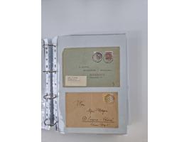 1945/49, umfangreiche Sammlung mit geschätzt 800-900 Briefen, Karten und Ganzsachen. Dabei viele R-Briefe und Satzbriefe, Bed