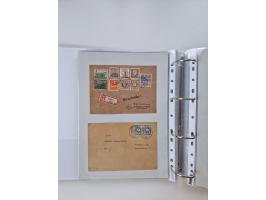 1945/49, umfangreiche Sammlung mit geschätzt 800-900 Briefen, Karten und Ganzsachen. Dabei viele R-Briefe und Satzbriefe, Bed