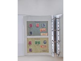 1945/49, umfangreiche Sammlung mit geschätzt 800-900 Briefen, Karten und Ganzsachen. Dabei viele R-Briefe und Satzbriefe, Bed