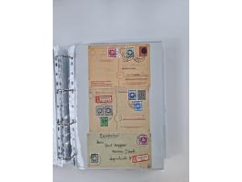 1945/49, umfangreiche Sammlung mit geschätzt 800-900 Briefen, Karten und Ganzsachen. Dabei viele R-Briefe und Satzbriefe, Bed