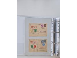 1945/49, umfangreiche Sammlung mit geschätzt 800-900 Briefen, Karten und Ganzsachen. Dabei viele R-Briefe und Satzbriefe, Bed