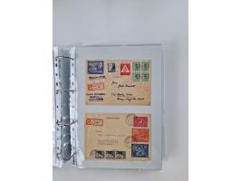 1945/49, umfangreiche Sammlung mit geschätzt 800-900 Briefen, Karten und Ganzsachen. Dabei viele R-Briefe und Satzbriefe, Bed