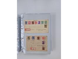 1945/49, umfangreiche Sammlung mit geschätzt 800-900 Briefen, Karten und Ganzsachen. Dabei viele R-Briefe und Satzbriefe, Bed