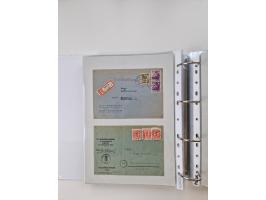1945/49, umfangreiche Sammlung mit geschätzt 800-900 Briefen, Karten und Ganzsachen. Dabei viele R-Briefe und Satzbriefe, Bed
