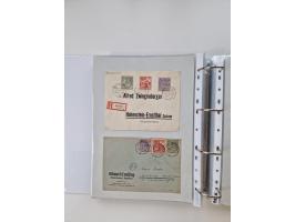 1945/49, umfangreiche Sammlung mit geschätzt 800-900 Briefen, Karten und Ganzsachen. Dabei viele R-Briefe und Satzbriefe, Bed