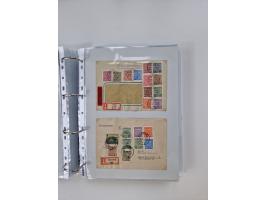 1945/49, umfangreiche Sammlung mit geschätzt 800-900 Briefen, Karten und Ganzsachen. Dabei viele R-Briefe und Satzbriefe, Bed