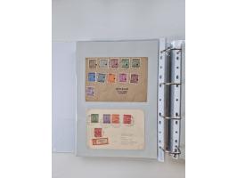 1945/49, umfangreiche Sammlung mit geschätzt 800-900 Briefen, Karten und Ganzsachen. Dabei viele R-Briefe und Satzbriefe, Bed