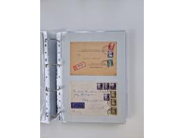 1945/49, umfangreiche Sammlung mit geschätzt 800-900 Briefen, Karten und Ganzsachen. Dabei viele R-Briefe und Satzbriefe, Bed