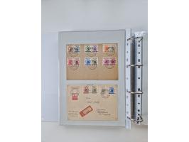 1945/49, umfangreiche Sammlung mit geschätzt 800-900 Briefen, Karten und Ganzsachen. Dabei viele R-Briefe und Satzbriefe, Bed