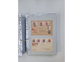 1945/49, umfangreiche Sammlung mit geschätzt 800-900 Briefen, Karten und Ganzsachen. Dabei viele R-Briefe und Satzbriefe, Bed