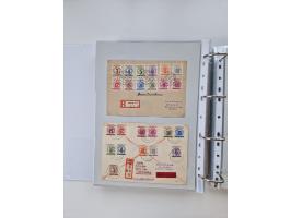 1945/49, umfangreiche Sammlung mit geschätzt 800-900 Briefen, Karten und Ganzsachen. Dabei viele R-Briefe und Satzbriefe, Bed