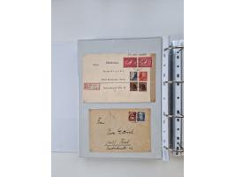 1945/49, umfangreiche Sammlung mit geschätzt 800-900 Briefen, Karten und Ganzsachen. Dabei viele R-Briefe und Satzbriefe, Bed