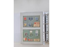 1945/49, umfangreiche Sammlung mit geschätzt 800-900 Briefen, Karten und Ganzsachen. Dabei viele R-Briefe und Satzbriefe, Bed